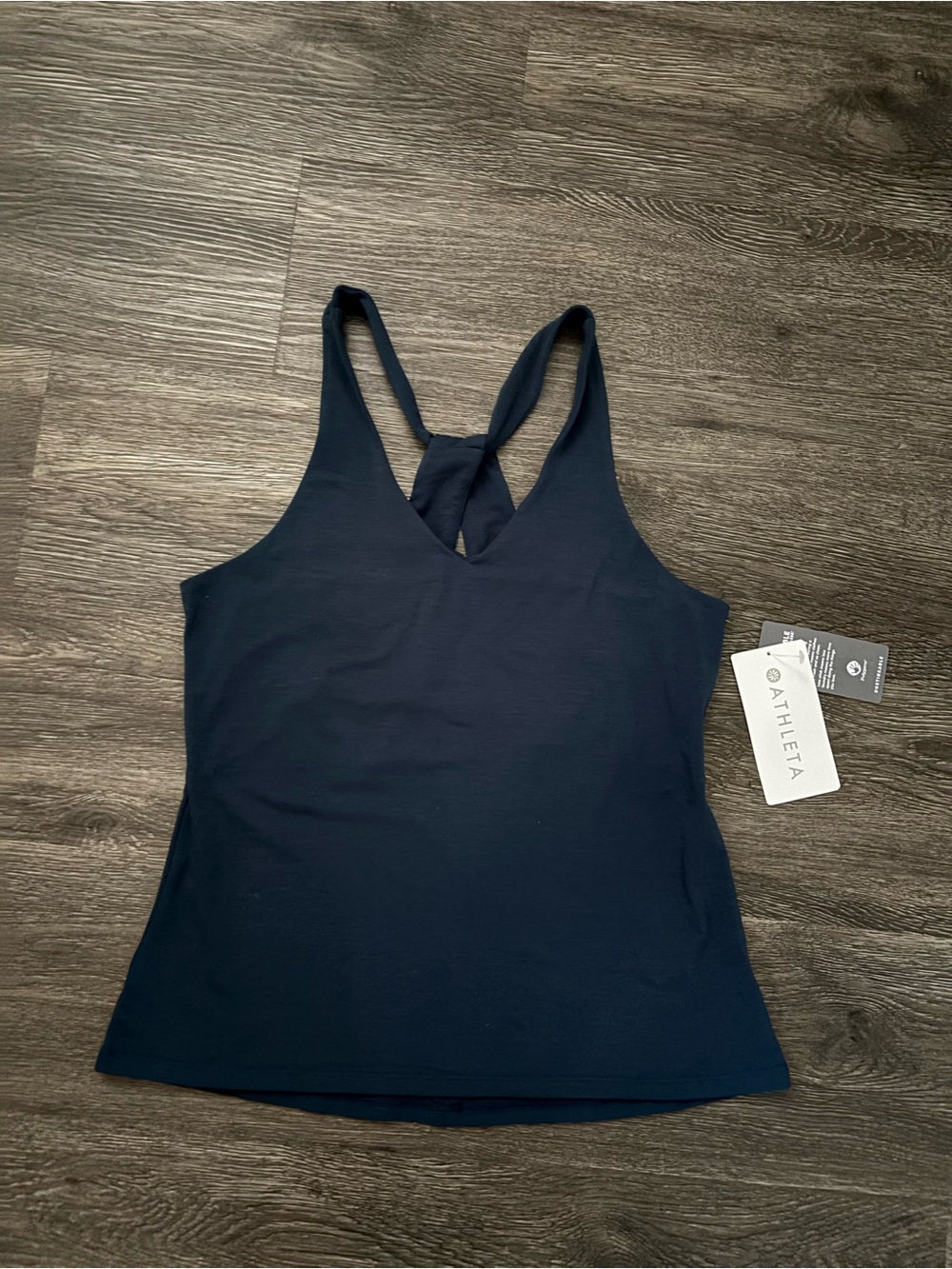 Athleta Navy Cross-Back Athletic Tank